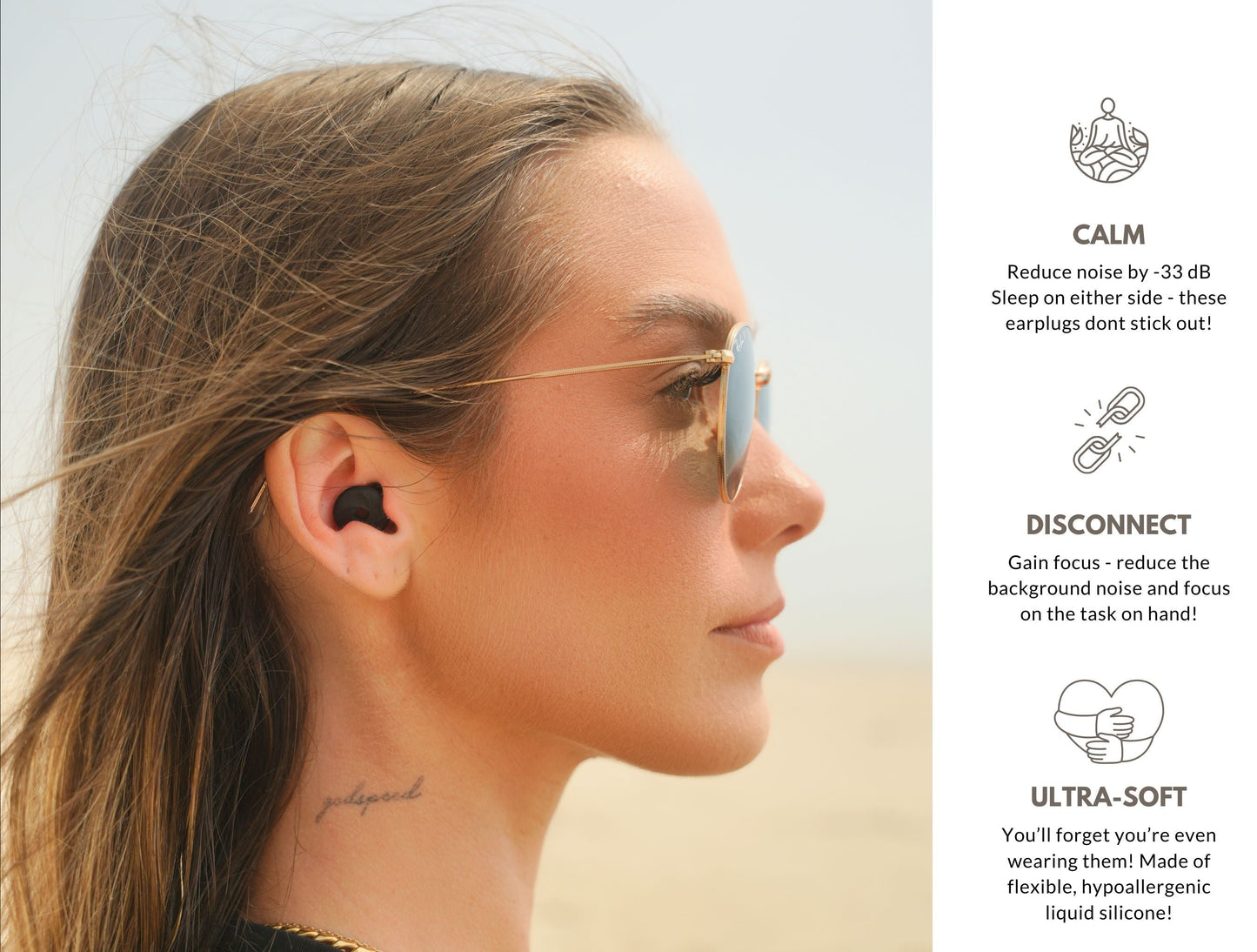 Silicone Earplugs for Side Sleepers